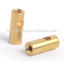 Customized precision metal hollow electrical brass barrel bolts